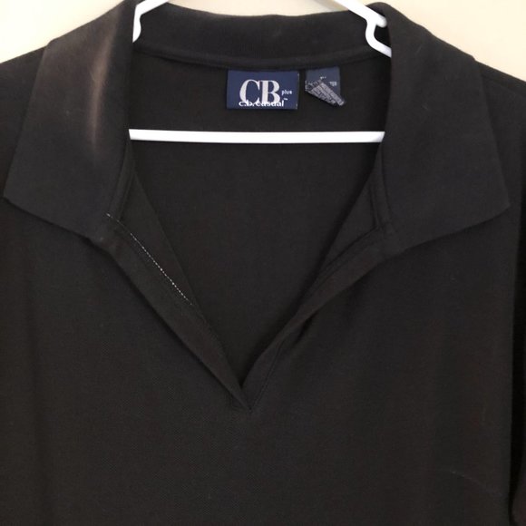 CB Plus women's black polo Size 1X - Picture 3 of 4